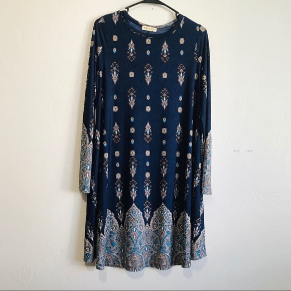 LK Luv’s Tunic dress size medium/ Navy - Picture 5 of 6